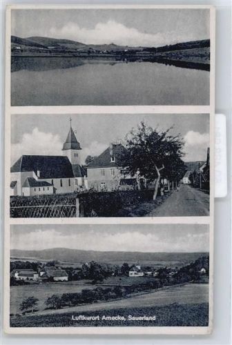 Amecke See Feld Baum Straße Haus