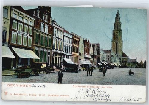 Groningen Markt Pferd Kirche