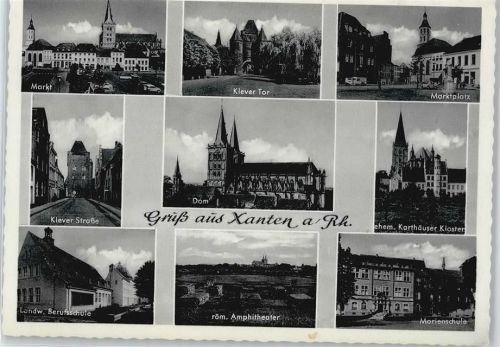 Xanten Marktplatz Kloster Schule Theater Klever Straße Dom