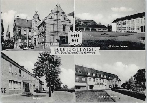 Borghorst Schule Post Rathaus Auto