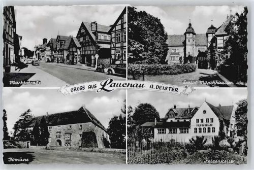 31867 W3255 Lauenau - Marktstraße, Domäne, Felsenkeller, Schloss Münchhausen