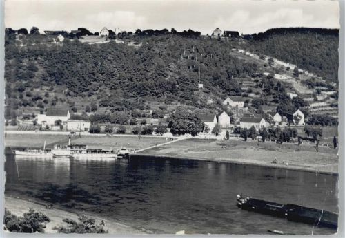 01612 O8401 Diesbar-Seußlitz - Gasthof zum Roß Fluss Schiff