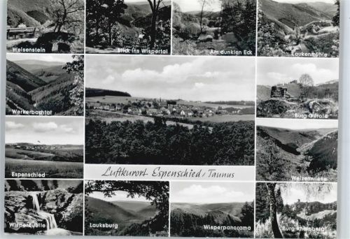 Espenschied Weisenstein, Wisperquelle, Kirche, Laukenmühle, Burg Gerold, Burg Rheinberg