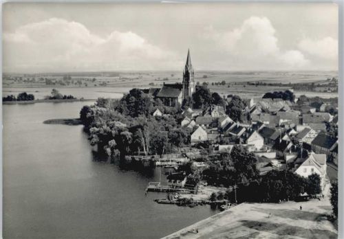 Röbel Luftaufnahme, Fluss, Kirche