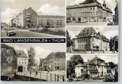 Bad Langensalza Thälmannplatz, Hotel Schwan, Friedrich-Hahn-Straße, Schwefelbad, Klubhaus