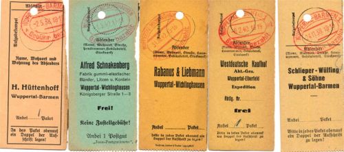 5 Postwertkarten