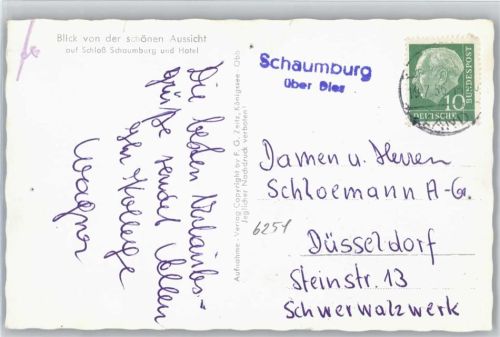 Schaumburg Landpoststempel