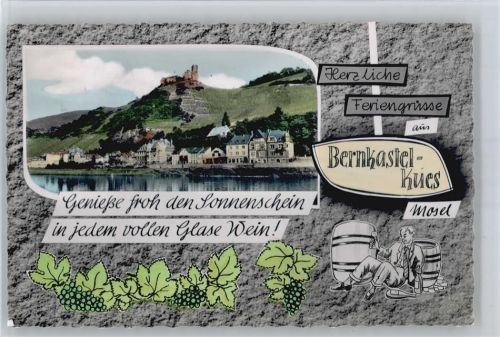 Bernkastel-Kues Wein, Blick zur Burg Landshut