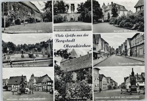 Obernkirchen Stift, Schwimmbad, Marktplatz, Brunnen, Friedirch-Ebert-Straße, Bergamt
