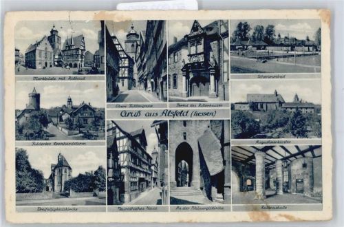 Alsfeld Schwimmbad Rathaus Kirche