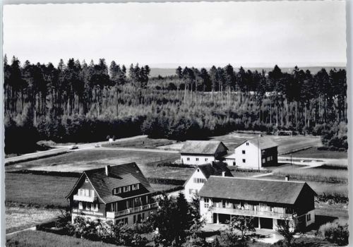 Herzogsweiler Fliegeraufnahme, Café, Pension Sonnenschein