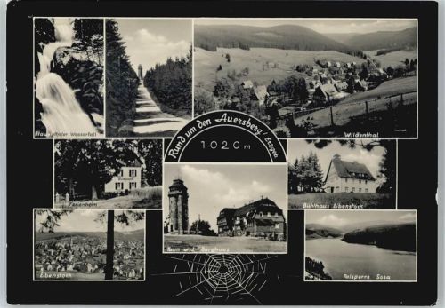 Eibenstock Wasserfall, Turm, Berghaus, Ferienheim, Talsperre, Bühlhaus AKU1