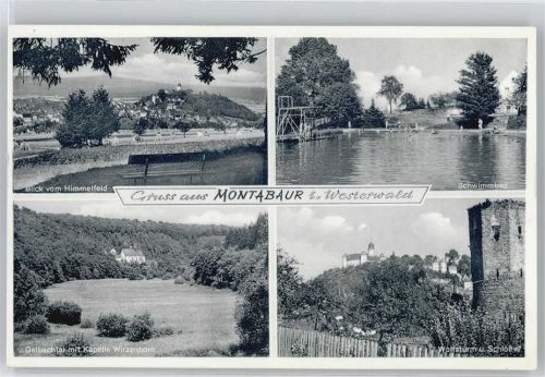 Montabaur Himmelfeld, Schwimmbad, Gelbachtal, Kapelle Wirzenborn, Wolfsturm, Schloß AKU1