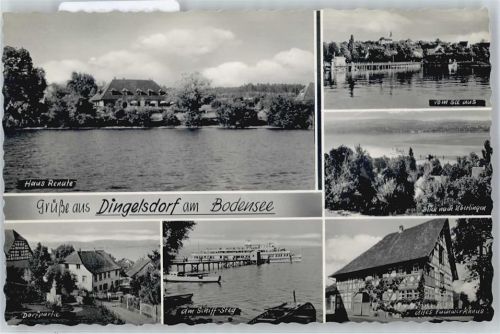 Dingelsdorf Haus Renate, Dorfpartie, Am Schiff-Steg, Fachwerkhaus