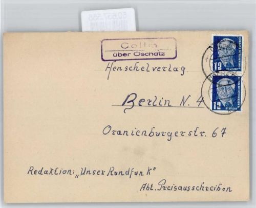 Collm Landpoststempel