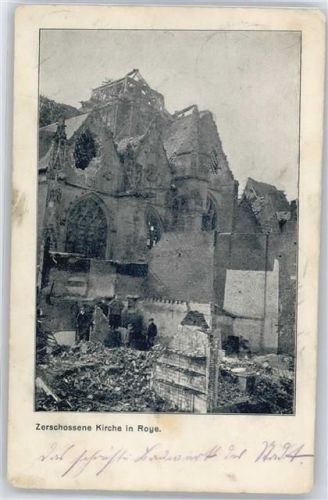 Roye zerschossene Kirche