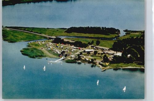 24866 W2381 Haddeby - Fliegeraufnahme, Campingplatz am Ufer der Schlei