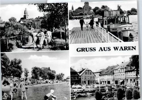 Waren Altstadt, Kietz-Brücke, Marktplatz, Badeanstalt