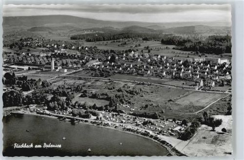 Fischbach Fliegeraufnahme, Campingplatz Manzell, Bodensee