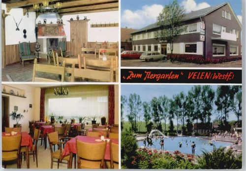 46342 W4282 Velen - Schwimmbad, Hotel, Restaurant, Café Zum Tiergarten