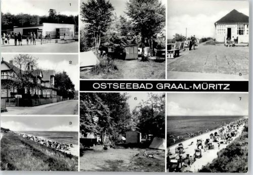 Graal-Müritz Broiler-Gaststätte, Kindersanatorium Tannenhof, Strand, Zeltplatz, Konsum-Gaststätte Seeblick
