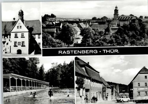 Rastenberg Rathaus, Schwimmbad, Gaststätte Stadtkrug
