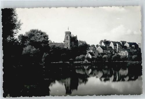 Ronneburg Blick vom Baderteich zum Schloß