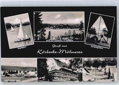 Körbecke Jugendherberge, Campingplatz, Strandbad, Segelboot