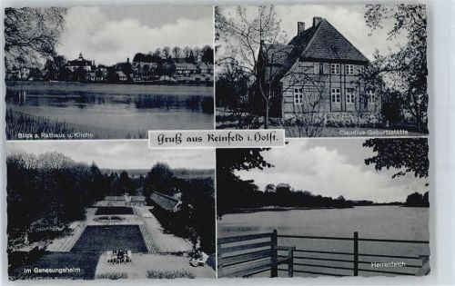 Reinfeld Rathaus, Kirche, Genesungsheim, Claudius-Geburtsstätte, Herrenteich