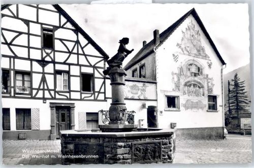 Winningen Der Weinhof mit Weinhexenbrunnen