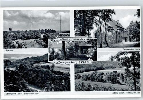 Langenberg Sender, Jugendherberge, Nizzatal, Schwimmbad, Webersbusch, Haus Annchen