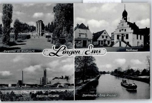 Lingen Ehrenmal, Stadtpark, Erdölraffinerie, Rathaus