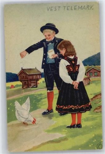 Trachten Vest Telemark, Norske Bunadkort