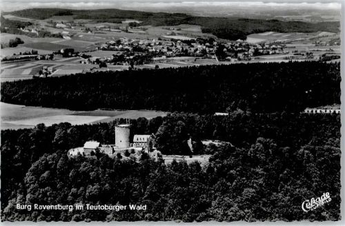 Borgholzhausen Fliegeraufnahme, Burg Ravensburg AKU1