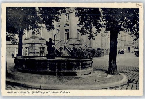 Liegnitz Gabeljürge mit altem Rathaus