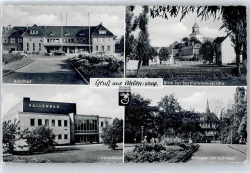 Ahlen Bahnhof, Kirche, Schwimmbad
