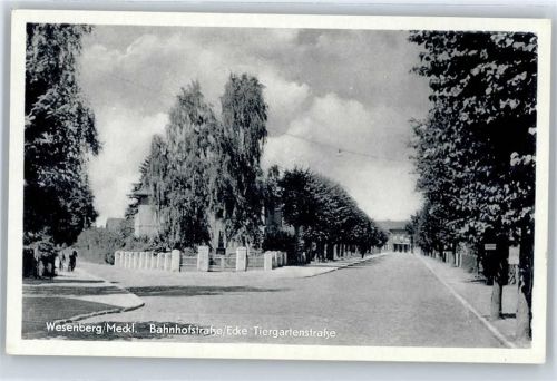 Wesenberg Bahnhofstraße Ecke Tiergartenstraße