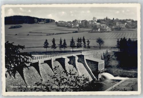 08606 O9920 Oelsnitz /Vogtl. - Talsperre Pirk, Blick nach Planschwitz