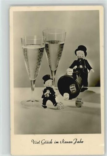 1957 Schonsteinfegerfiguren Würfelbecher
