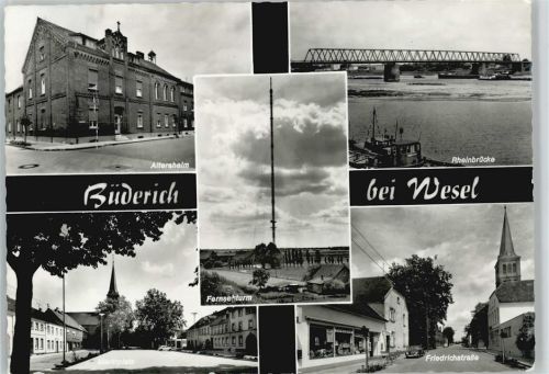Büderich Altersheim Rheinbrücke Marktplatz Friedrichstrasse