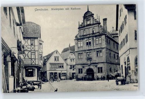 97737 W8780 Gemünden a. Main - Marktplatz, Rathaus