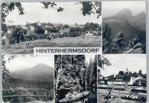 Hinterhermsdorf Badeanstalt Kahnfahrt