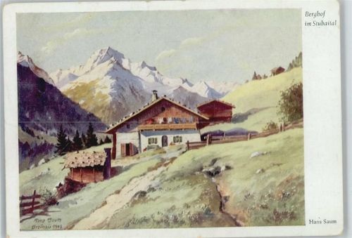 Gmeinau Berghof sign. Hans Saum Karl-Winter-Verlag Nr. 103