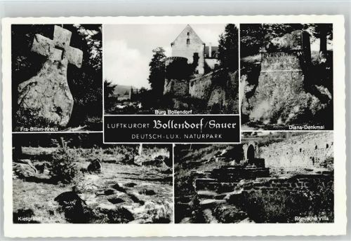 Bollendorf Diana-Denkmal Römische Villa Burg Bollendorf Kiesgräber