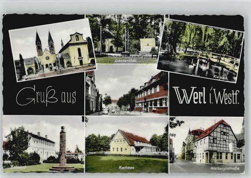 Werl Basilika Gänsevöhde Kurpark Bahnhof Kurhaus Walburgisstraße Post