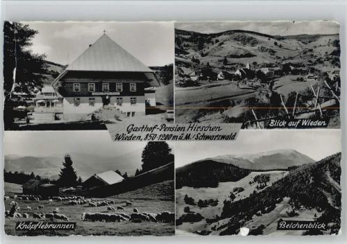 Wieden Gasthof zum Hirschen - Foto AK ca 1965