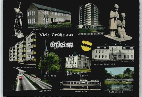 Opladen Schule Lutzenkirchenerstraße Kreisverwaltung Park Gymnasium Landwirtsch. Schule Weidenbusch