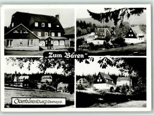 Oberbärenburg Hotel Gaststätte Zum Bären Ortsansichten 4-Bildaufnahme