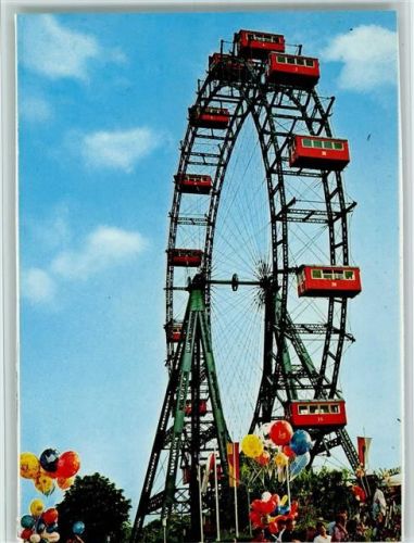 Wien Prater, Riesenrad, Luftballons ca 1980 AK