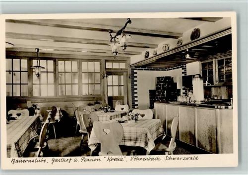 Vöhrenbach Gasthof Pension Kreuz Innenaufnahme Bauernstube